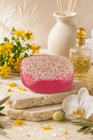 İnternatural Kantaron Kabak Lifli Bitkisel Sabun 110 G