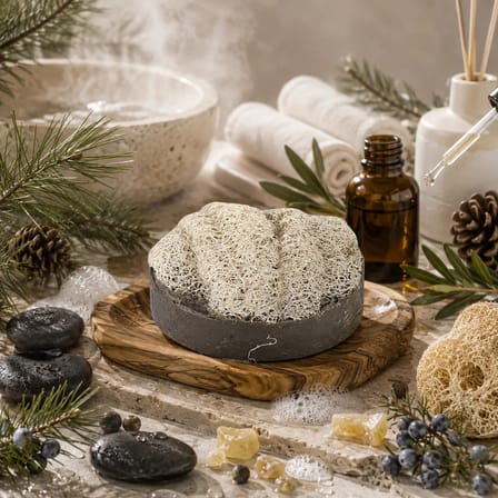 Internatural Ardıç Katranı Kabak Lifli Bitkisel Sabun 110 g