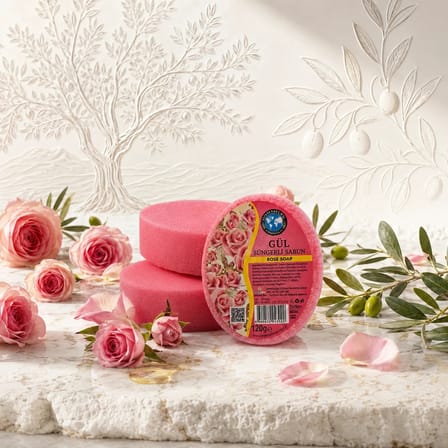 Internatural Gül Süngerli Bitkisel Banyo Sabunu 120 g