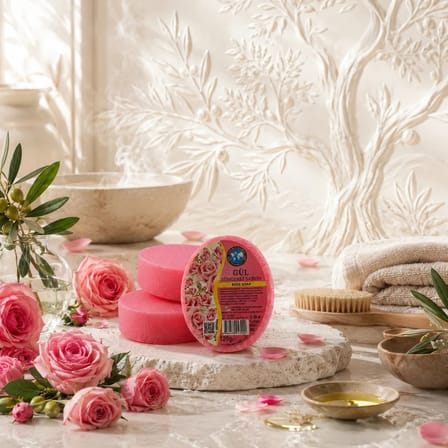 Internatural Gül Süngerli Bitkisel Banyo Sabunu 120 g
