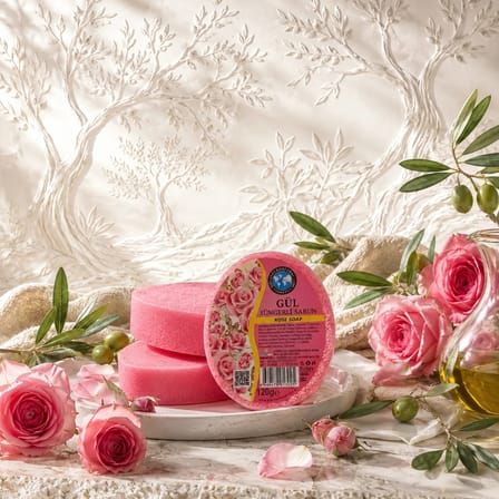 Internatural Gül Süngerli Bitkisel Banyo Sabunu 120 g