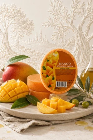 İnternatural Mango Süngerli Bitkisel Sabun 120 G