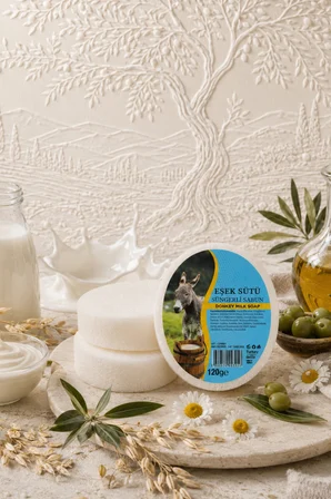 İnternatural Eşek Sütü Süngerli Bitkisel Banyo Sabunu 120 G