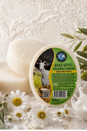 İnternatural Keçi Sütü Süngerli Bitkisel Sabun 120 G