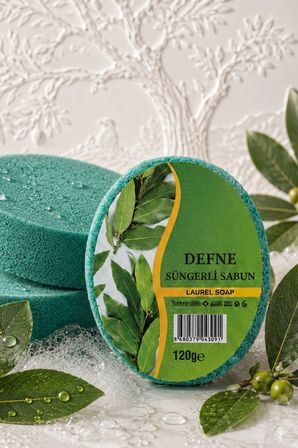 İnternatural Defne Süngerli Bitkisel Banyo Sabunu 120 G