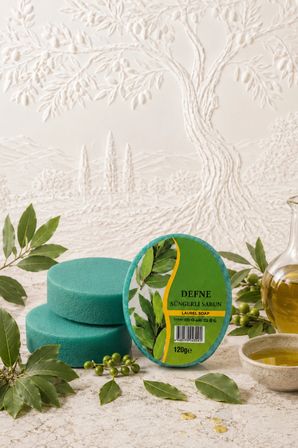 İnternatural Defne Süngerli Bitkisel Banyo Sabunu 120 G