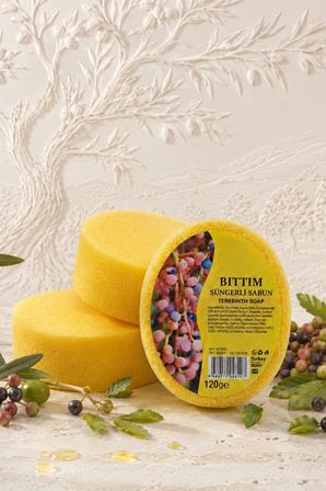 İnternatural Bıttım Süngerli Bitkisel Banyo Sabunu 120 G