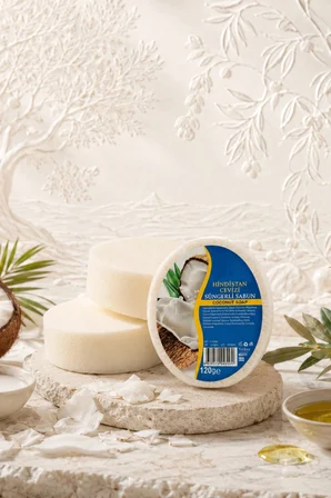İnternatural Hindistan Cevizi Süngerli Bitkisel Banyo Sabunu 120 G