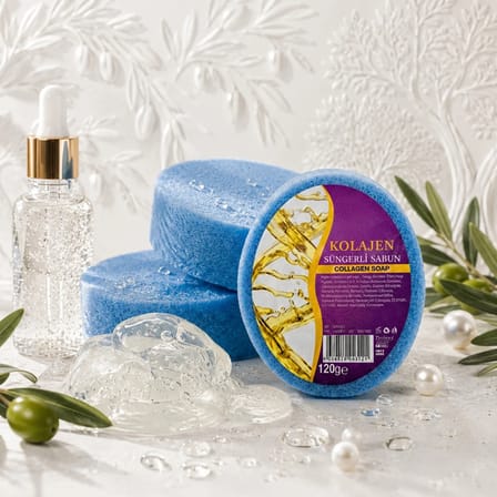 Internatural Kolajen Süngerli Bitkisel Banyo Sabunu 120 g