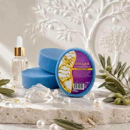 Internatural Kolajen Süngerli Bitkisel Banyo Sabunu 120 g