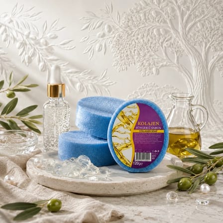 Internatural Kolajen Süngerli Bitkisel Banyo Sabunu 120 g