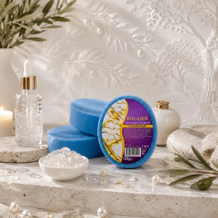 Internatural Kolajen Süngerli Bitkisel Banyo Sabunu 120 g