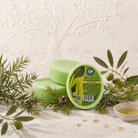 Internatural Çay Ağacı Süngerli Bitkisel Banyo Sabunu 120 g