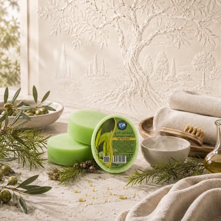 Internatural Çay Ağacı Süngerli Bitkisel Banyo Sabunu 120 g