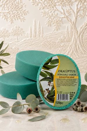 Internatural Okaliptus Süngerli Bitkisel Banyo Sabunu 120 g