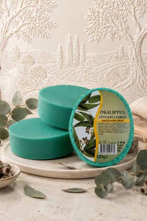 Internatural Okaliptus Süngerli Bitkisel Banyo Sabunu 120 g