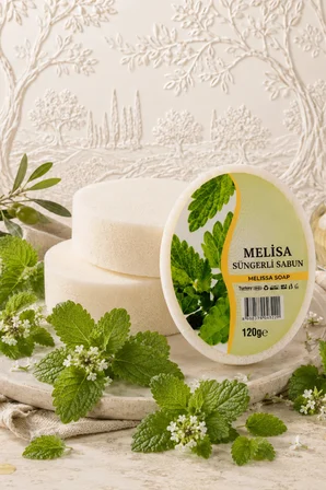 Internatural Melisa Süngerli Bitkisel Banyo Sabunu 120 g