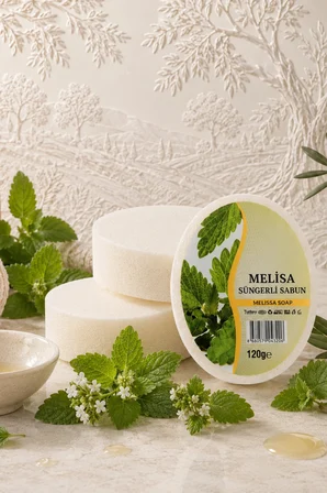 Internatural Melisa Süngerli Bitkisel Banyo Sabunu 120 g