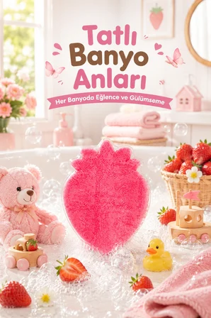 Dermolive Süngerli Oyuncak Bitkisel Banyo Sabunu Çilek 120 g