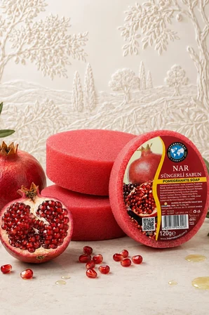 Internatural Nar Süngerli Bitkisel Banyo Sabunu 120 g