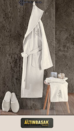 FELİX PREMİUM BAMBU ERKEK BORNOZ SETİ (L-XL) %40 BAMBU LİFİ 