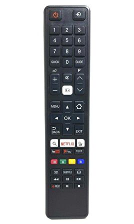 Toshiba CT-8069 Netflix YouTube 3D-LED TV Kumanda