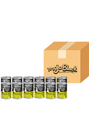 Mojo Black No:9 Tahılsız (400gr) Kuzu Etli Yetişkin Köpek Konservesi 12'Lİ