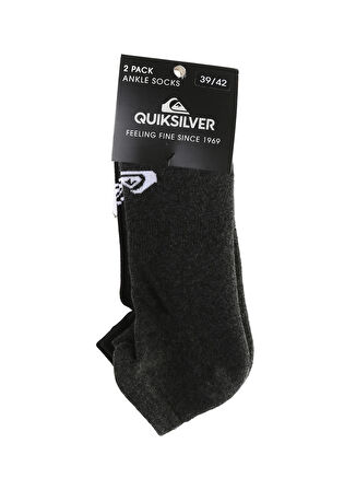 Quiksilver Gri - Siyah Erkek Çorap TEQYAA07006_E_DAY LOW CUT SOCKS