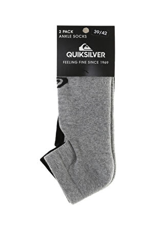 Quiksilver Siyah - Gri Erkek Çorap TEQYAA07006_E_DAY LOW CUT SOCKS