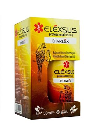 Elexsus Diarlex Kuşlar İçin Bağırsak Florası Düzenleyici Sıvı Vitamin 50ml