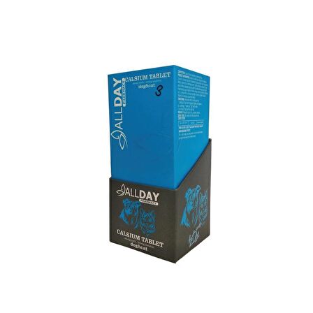 AllDay 3 Calcium Kedi Ve köpekler İçin Tablet 75 gr