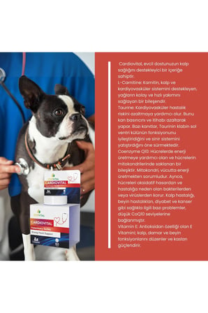 Cardiovital Kedi Ve Köpekler Için desteği lezzetli 60 tablet