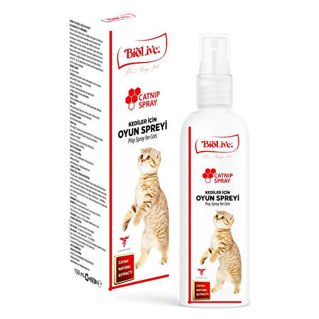 Biolive Catnip Kediler İçin Oyun Spreyi 150ml