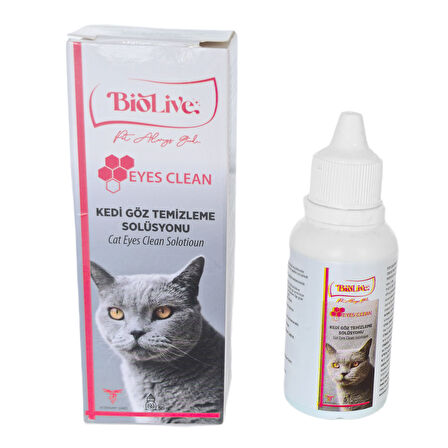 Biolive Eyes Clean Kedi Göz Temizleme Solisyonu 50ml