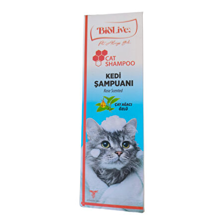 Biolive Çay Ağacı Özlü Kedi Şampuanı 200ml