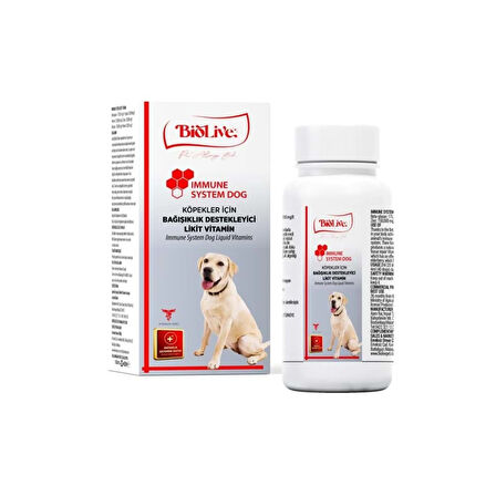 Biolive Immune Dog Köpekler İçin Bağışıklık Destekleyici Sıvı Vitamin 100ml