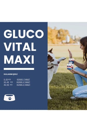 Glucovital Maxi 75 Tablet Köpekler Için Kas Ve Eklem Desteği