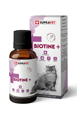 Plus +b For Cats Biotine Damla 100 Ml + Zinc + Multi Vitamin ( Kediler Için Tüy Sağlığı Damlası )