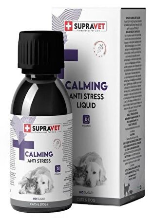 Supravet Anti Stress Kedi Ve Köpekler İçin Sıvı Sakinleştirici Damla 100ml