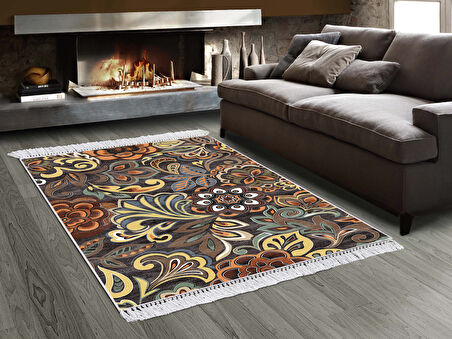 Dekoreko İnci Halı Dijital Saçaklı 1843 Desen 1