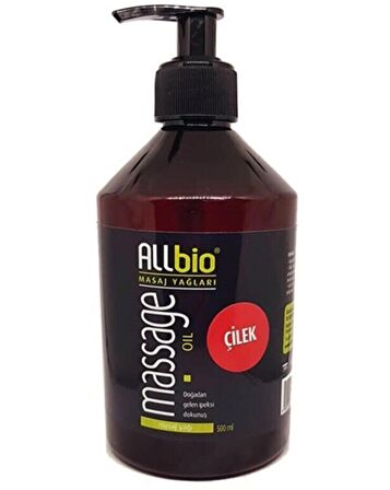 ALLBİO MASAJ YAĞI ÇİLEK 500 ML