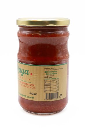  Organik Domates Salçası 650 g ve Organik Acı Biber Salçası 610 g