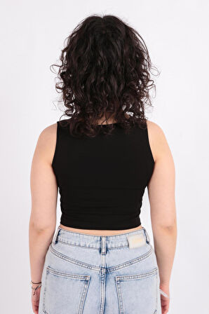 Busem S0015597 Kadın Kolsuz Crop Atlet Ss