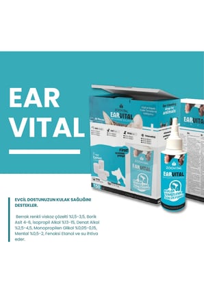 Earvital Kedi Köpek Kulak Temizleme Losyonu Solüsyonu 150ml Disk Pamuk Hediyeli