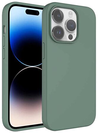 iPhone 14 Pro Max Kılıf Sıvı Teknolojili Silinebilir Kamera Çıkıntılı Lansman Sert Silikon