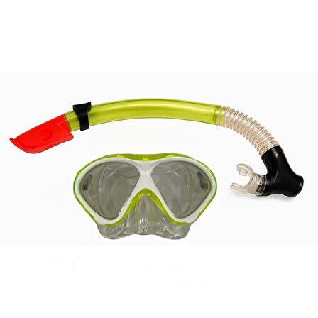 Apnea Waikiki Maske Şnorkel Set SARI