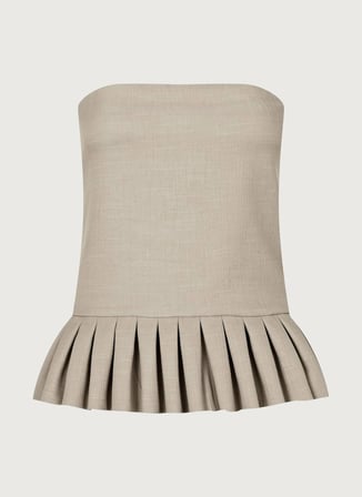 Bej Kadın %100 Viskoz Bluz ALZ-8492050534