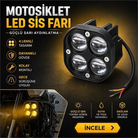 Powermaster PM-22740 45W Motosiklet Sis Lambası