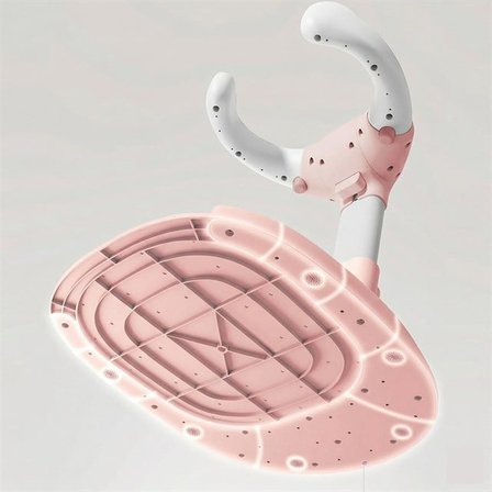 SN-29260 Pembe Bebek ve Çocuk Yıkama Banyo Yardımcı Standı- Boy Ayarlı ve Ayaklı Yıkama Standı
