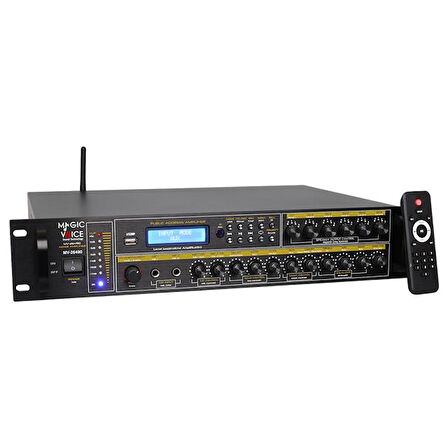 Magicvoice MV-26490 250 Watt USB/MP3/Bluetooth 6 Bölgeli Hat Trafolu Mixer Amfi